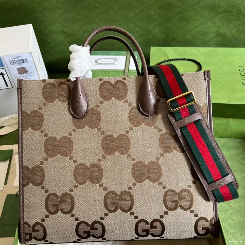 Hyper Peter jumbo GUCCI GG Tote bag with 0501
